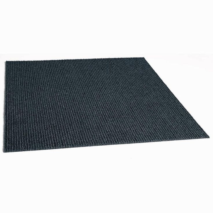 Foss Peel and Stick First Impressions High Low Rib Shadow 24 in. x 24 in. Commercial Carpet Tile (15 Tiles/Case)