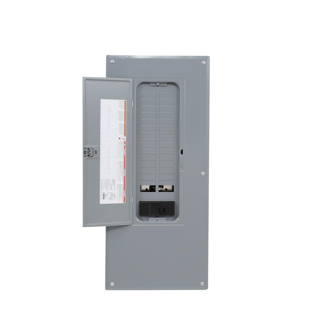Homeline 200 Amp 30-Space 60-Circuit Indoor Main Breaker Qwik-Grip Plug-On Neutral Panel, Wiser Energy Monitor, Surge - Super Arbor