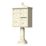 Vital 1570 8 Mailboxes 2 Parcel Lockers 1 Outgoing Pedestal Mount Cluster Box Unit - Super Arbor