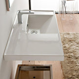 Nameeks ML Wall Mounted Vessel Bathroom Sink in White