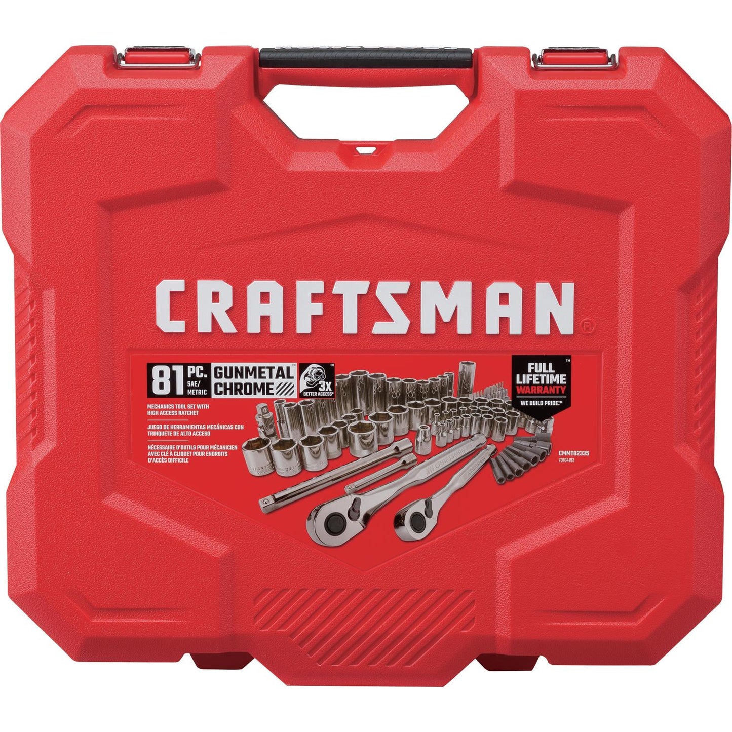 Craftsman 81 pc Metric and SAE Mechanic's Tool Set