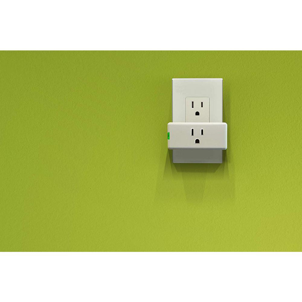 Decora Smart Wi-Fi Mini Plug-In Single Outlet, No Hub Required, Works with Alexa and Google Assistant, White - Super Arbor
