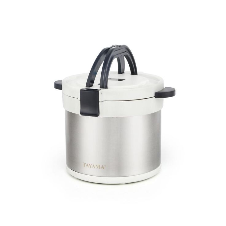 7 Qt. Stainless Steel White Thermal Cooker/Slow cooker
