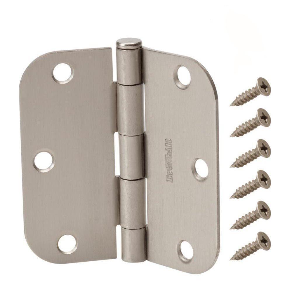 3-1/2 in. Chrome Square Corner Door Hinge - Super Arbor