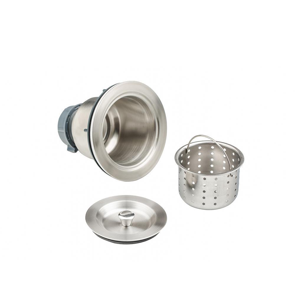 33 in. x 20 in. Stainless Steel Laundry/Utility Sink Handmade Apron Front Double Bowl with Basket Strainer - Super Arbor