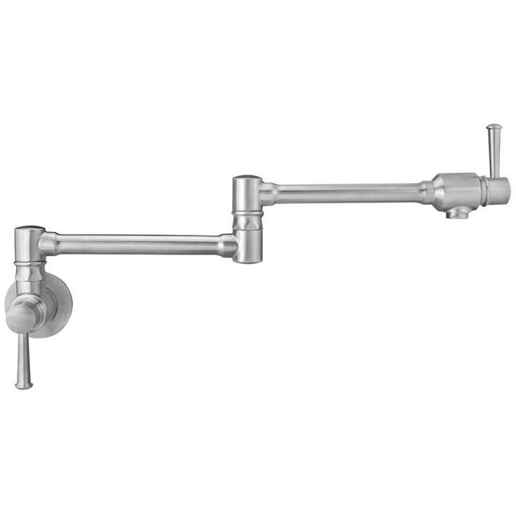 Ticor Andorra Stainless Steel 2-Handle Wall-Mount Pot Filler Handle Kitchen Faucet