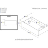 Urban Walnut Bed Drawers Queen-King - Super Arbor