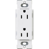 Tamper-Resistant Duplex Receptacle, 15 Amp, White - Super Arbor