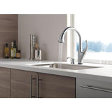 Delta Addison Touch2O Arctic Stainless 1-Handle Deck-Mount Pull-Down Touch Kitchen Faucet (Deck Plate Included)