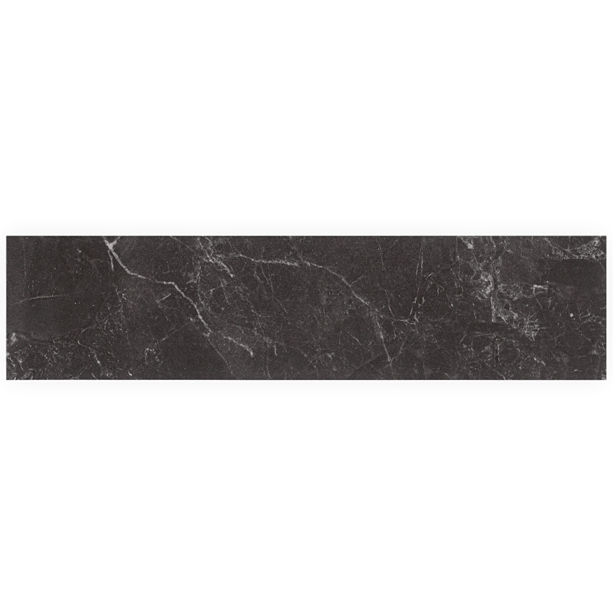 Marmo Perfetto Nero 4x16 Semi-Polished Porcelain Tile - Lux Tile