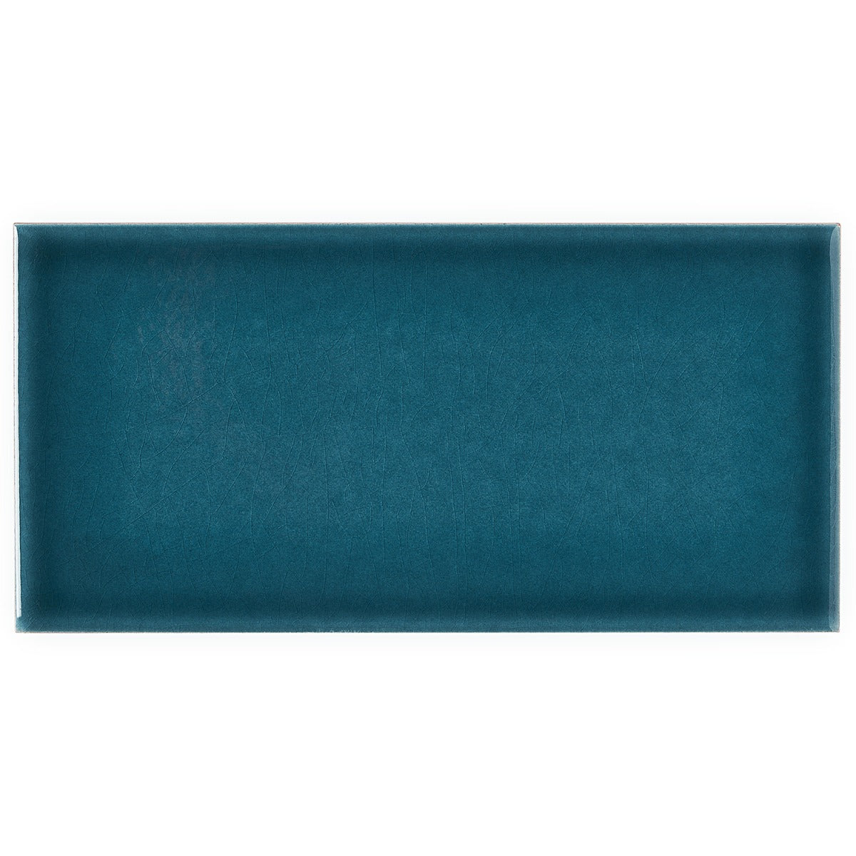 Seaside Marine Blue 4x8 Crackled Glossy Ceramic Tile - Lux Tile