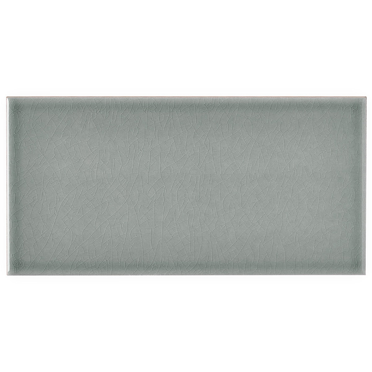 Seaside Steel Blue 4x8 Crackled Glossy Ceramic Tile - Tilebar
