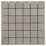Lux Tile New Rock Fumo Light Gray 2x2 Matte Porcelain Mosaic Tile