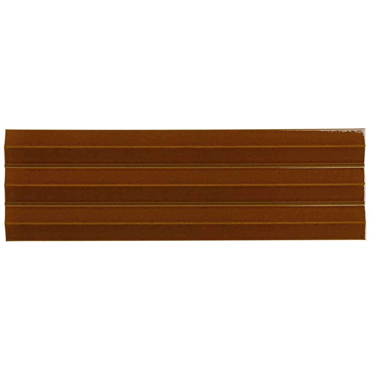 Lux Tile Ponto Ochre Yellow Fluted 5x16 3D Polished Porcelain Wall Tile