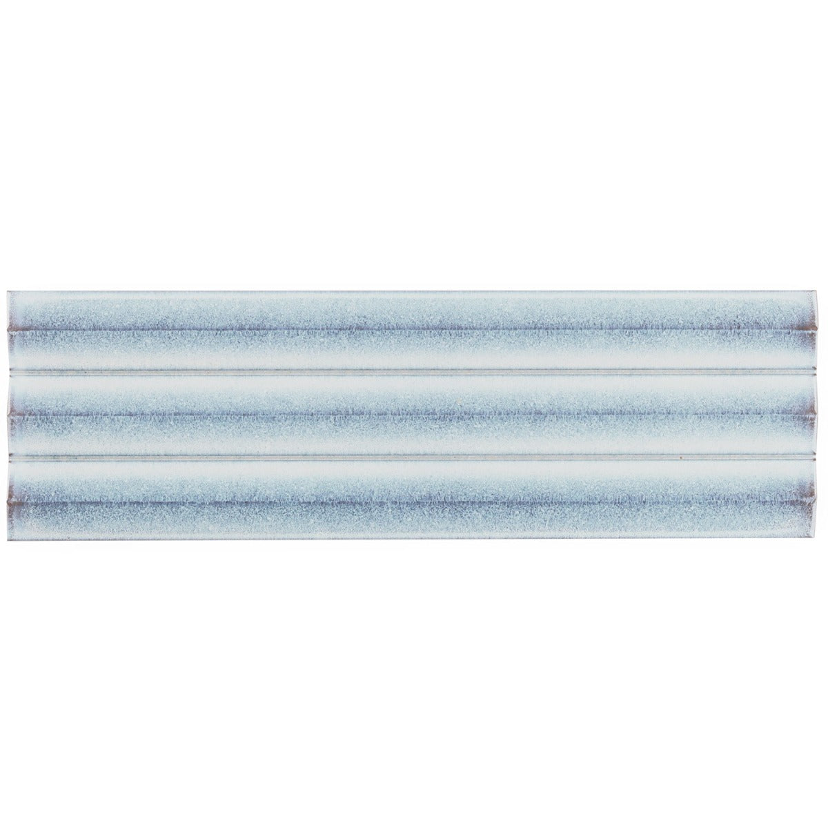 Ponto Iris White Fluted 5x16 3D Polished Porcelain Tile by Lux Tile