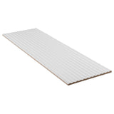 Lux Tile Mod 3D White 12x36 Fluted Matte Ceramic Tile