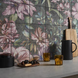 Angela Harris Wilder Garden Pink 8x8 Matte Porcelain Tile