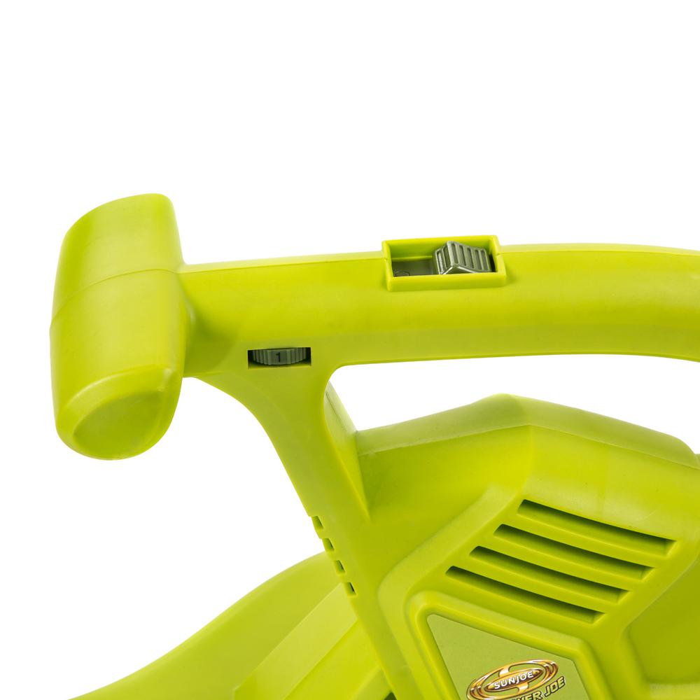 Sun Joe 250 MPH 440 CFM 14 Amp Electric Handheld Blower/Vacuum/Mulcher in Green - Super Arbor