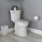 American Standard Edgemere White WaterSense Round Chair-Height 2-Piece Toilet, 12-in Rough-In, 1.28 GPF, Model 765BA101.020
