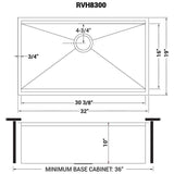 32 in. Single Bowl Undermount 16-Gauge Stainless Steel Ledge Kitchen Sink with Sliding Accessories