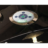 Dolphin 59 in. Acrylic Center Drain Corner Alcove Whirlpool Bathtub in Black - Super Arbor
