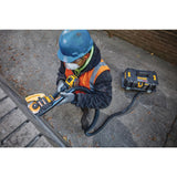 FLEXVOLT 60-Volt MAX Lithium-Ion Cordless 4-1/2 in. to 6 in. Small Angle Grinder with 2 Batteries 9 Ah, Charger and Bag - Super Arbor