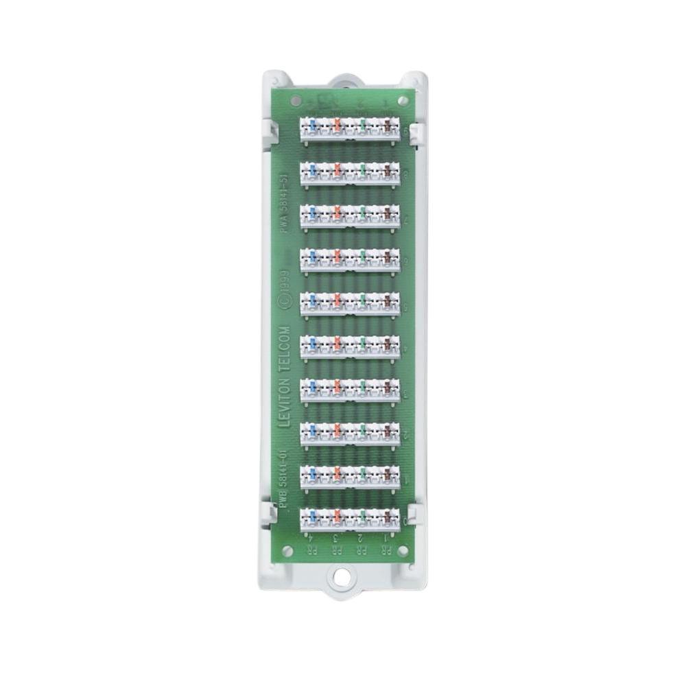 1x9 Structured Media Bridged Telephone Module with Bracket - Super Arbor