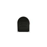Ironside Large, Steel, Post Mount Mailbox, Black - Super Arbor