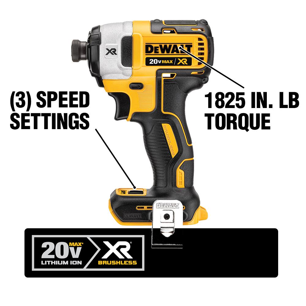 20-Volt MAX Lithium-Ion Cordless 1/4 in. Impact Driver with 20-Volt Lithium-Ion Cordless Reciprocating Saw (Tool-Only) - Super Arbor