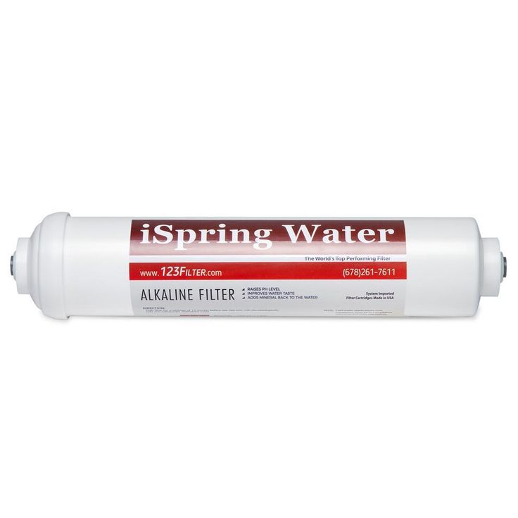 Premium 10 in. Universal Inline Alkaline Replacement Water Filter Cartridge for Reverse Osmosis RO System, pH+