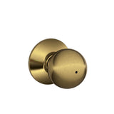 Orbit Satin Chrome Privacy Bed/Bath Door Knob - Super Arbor