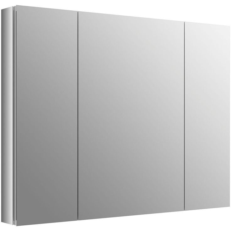 Verdera 40 in. W x 30 in. H Recessed Medicine Cabinet in Anodized Aluminum