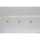 Nova Heated 5 ft. Walk-In Air and Whirlpool Jetted Tub in White with Chrome Trim - Super Arbor