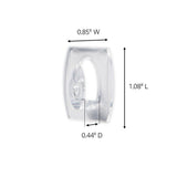 Mini Clear Hooks with Clear Strips (18-Pack) - Super Arbor