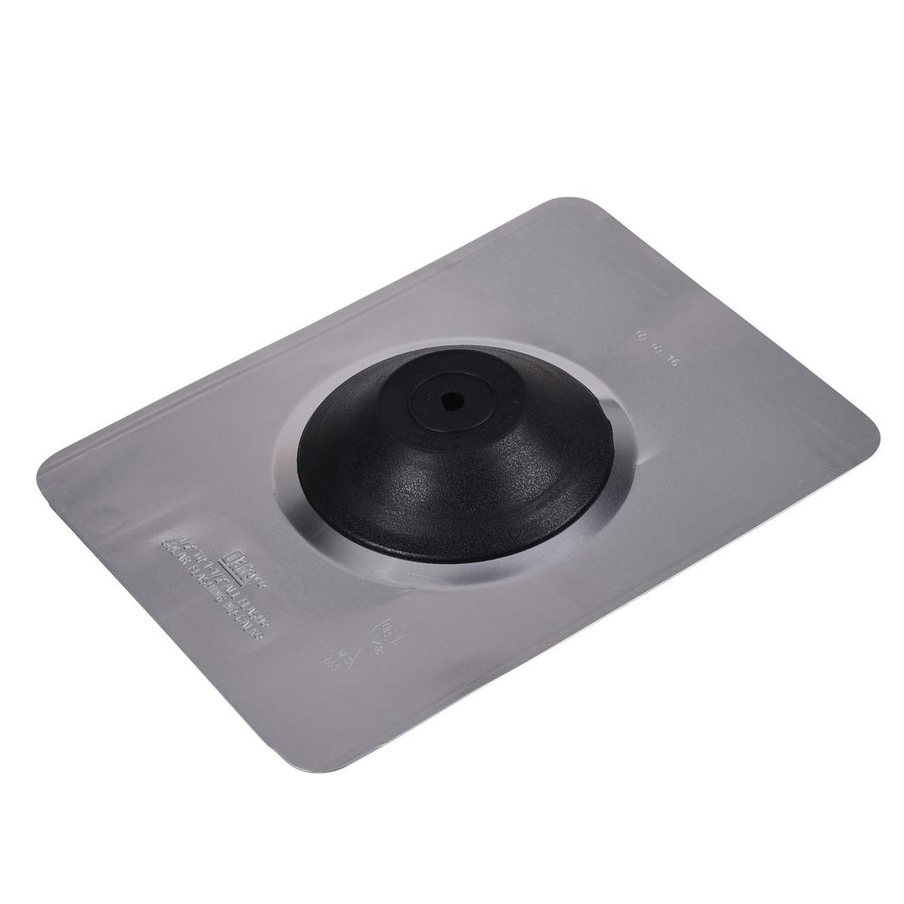 Aurora No-Calk 9-1/2 in. x 12-1/2 in. Solar Vent Pipe Roof Flashing with 1/2 in. - 1 in. Adjustable Diameter - Super Arbor
