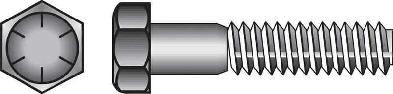 Hillman 3/8 in. Diameter x 5 in. Length Heat-Treated Steel Hex Head Cap Screw, 50-Pack