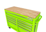 Kobalt 46.1-in L x 37.2-in H 9-Drawers Rolling Green Wood Work Bench