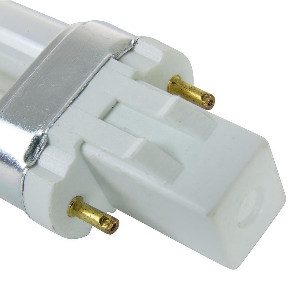 60-Watt Equivalent Twin Tube PL U-Shaped GX23 Base CFL Light Bulb in Neutral White, 3500K (10-Pack) - Super Arbor