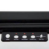 Black Food Vacuum Sealer with Bag Cutter