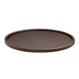 Contempo 14 in. Round Serving Tray in Black