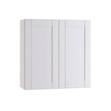 Home Decorators Collection Washington Vesper White Plywood Shaker Assembled Wall Kitchen Cabinet Soft Close 24 in W x 12 in D x 30 in H