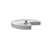 Rev-A-Shelf 28 in. Almond Polymer Kidney Lazy Susan with Bottom mount