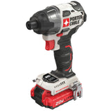 20-Volt MAX Lithium-Ion Brushless Cordless 1/4 in. Impact Driver with 2 Batteries 1.5 Ah and Charger - Super Arbor