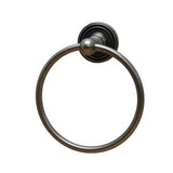 Residential Essentials Bradford Black Wall Mount Towel Ring - Super Arbor