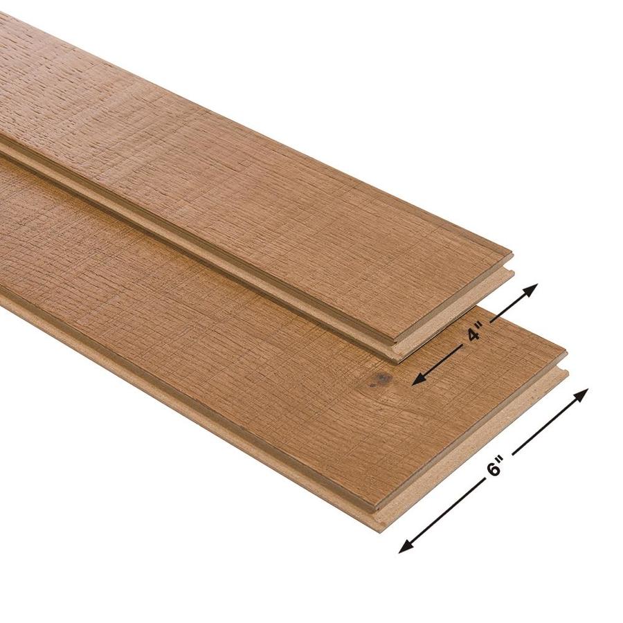 Villa Barcelona Villa Barcelona Engineered Locking 4-in Variable Width Mila French Oak Distressed Engineered Hardwood Flooring (19.848-sq ft) - Super Arbor