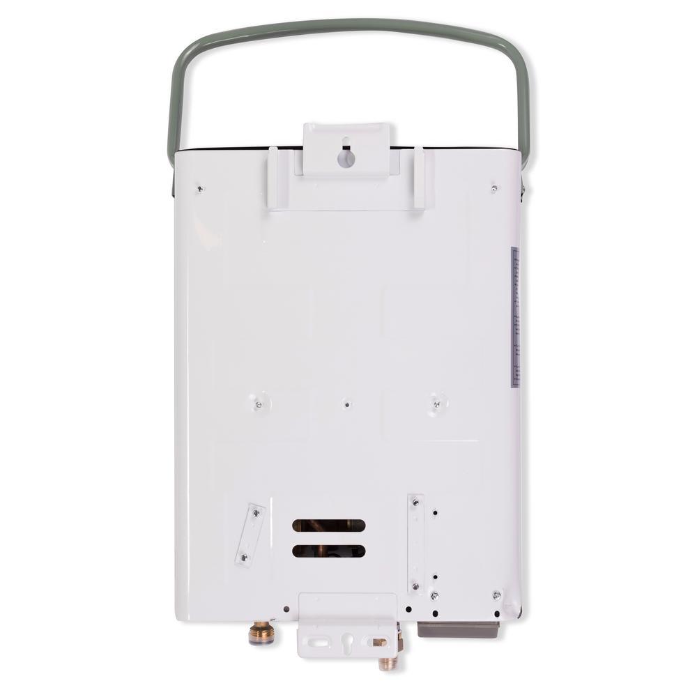 Eccotemp L5 1.5 GPM Portable 37,500 BTU Liquid Propane Outdoor Tankless Water Heater with Flojet Water Pump - Super Arbor
