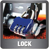 Anti-Theft 1.5 in. x 15 ft. Premium Tie-Down Straps (3-Pack) Locking Handle, Built-In Soft Tie Loop and Velcro Strap - Super Arbor