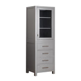 Avanity Modero 24-in W x 71-in H x 20-in D White Poplar Freestanding Linen Cabinet - Super Arbor
