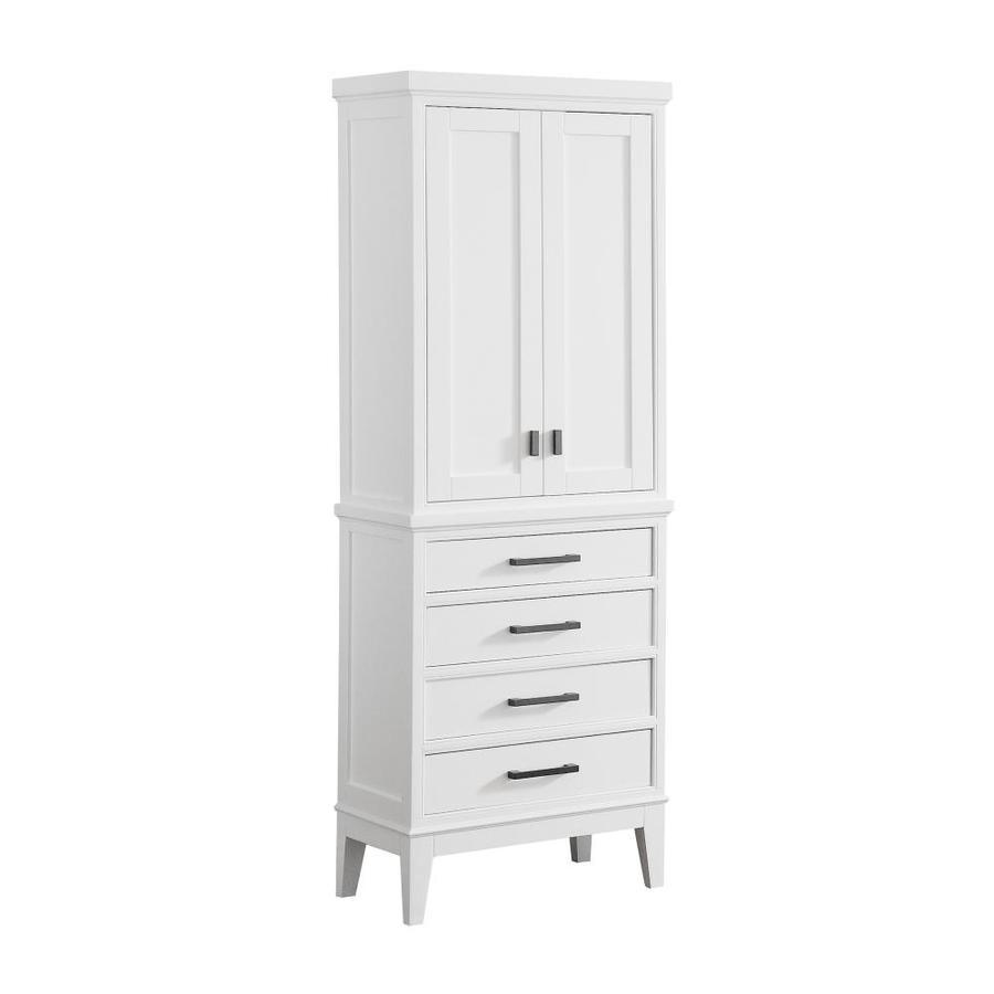 Avanity Madison 24-in W x 71-in H x 16-in D Tobacco Poplar Freestanding Linen Cabinet - Super Arbor