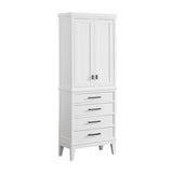 Avanity Madison 24-in W x 71-in H x 16-in D Tobacco Poplar Freestanding Linen Cabinet - Super Arbor